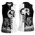 Czech Republic Women Sleeveless Polo Shirt White Lion With Rose - Wonder Print Shop