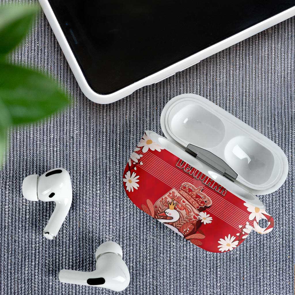 Denmark AirPods Case Mute Swan With Symbol - Wonder Print Shop
