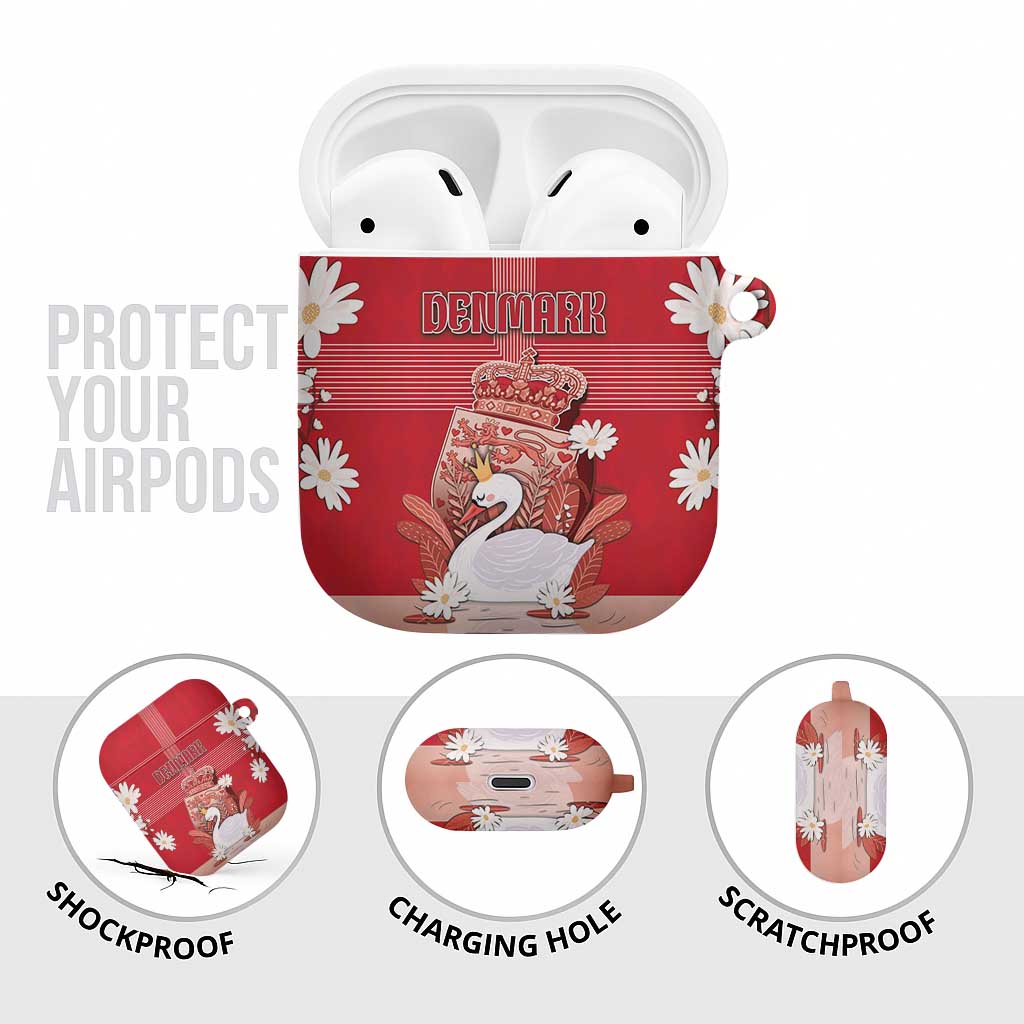 Denmark AirPods Case Mute Swan With Symbol - Wonder Print Shop