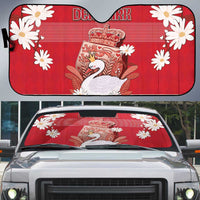 Denmark Auto Sun Shade Mute Swan With Symbol - Wonder Print Shop