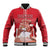 Personalized Denmark Baseball Jacket Mute Swan With Symbol - Wonder Print Shop