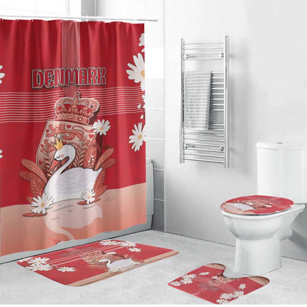 Denmark Bathroom Set Mute Swan With Symbol - Wonder Print Shop