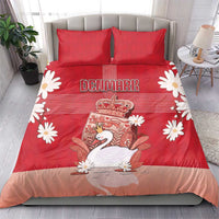 Denmark Bedding Set Mute Swan With Symbol - Wonder Print Shop