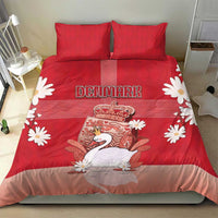 Denmark Bedding Set Mute Swan With Symbol - Wonder Print Shop