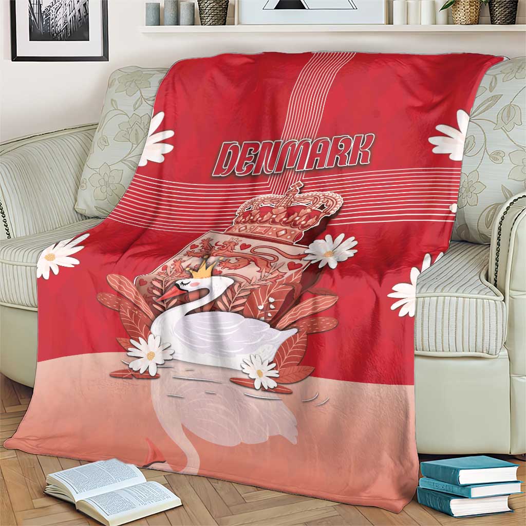 Denmark Blanket Mute Swan With Symbol - Wonder Print Shop