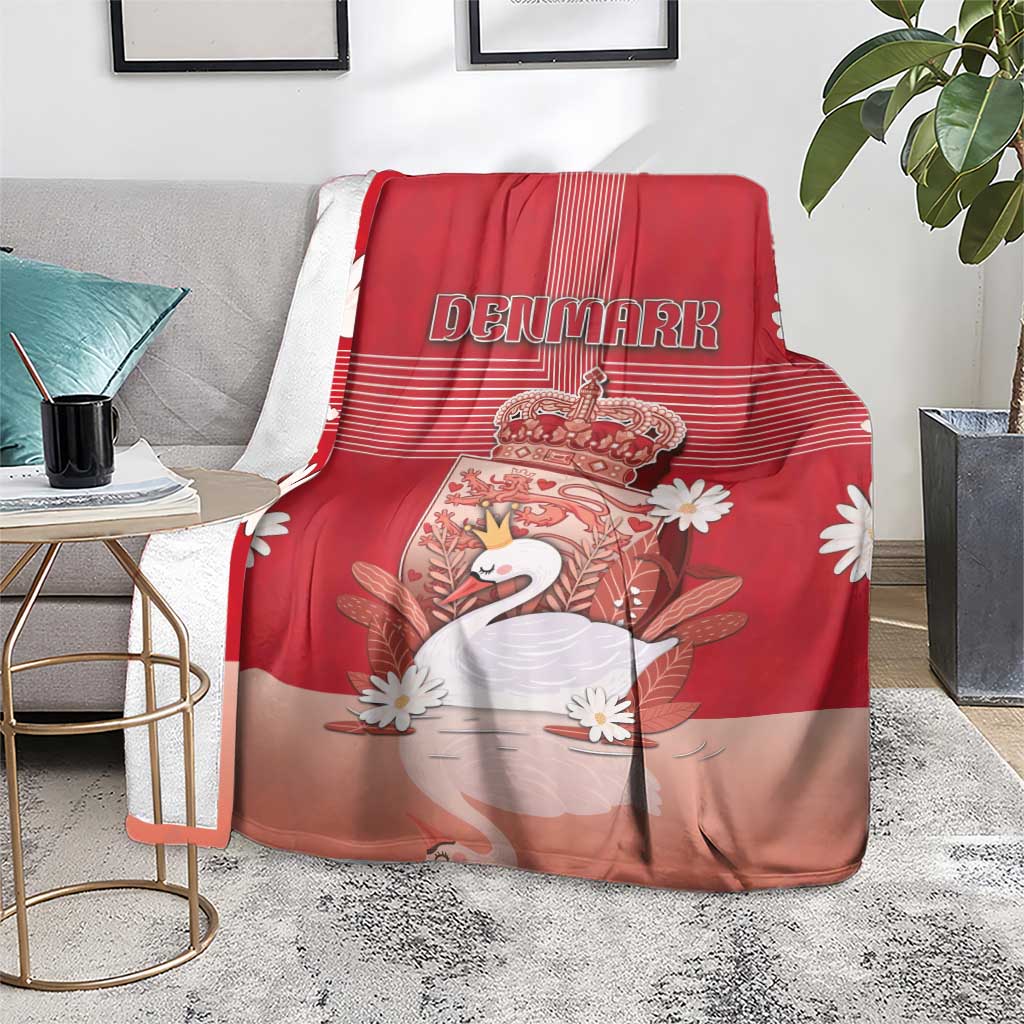 Denmark Blanket Mute Swan With Symbol - Wonder Print Shop