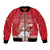 Personalized Denmark Bomber Jacket Mute Swan With Symbol - Wonder Print Shop