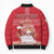 Personalized Denmark Bomber Puffer Jacket Mute Swan With Symbol - Wonder Print Shop