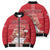 Personalized Denmark Bomber Puffer Jacket Mute Swan With Symbol - Wonder Print Shop