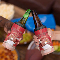 Personalized Denmark 4 in 1 Can Cooler Tumbler Mute Swan With Symbol - Wonder Print Shop