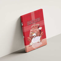 Denmark Canvas Wall Art Mute Swan With Symbol - Wonder Print Shop