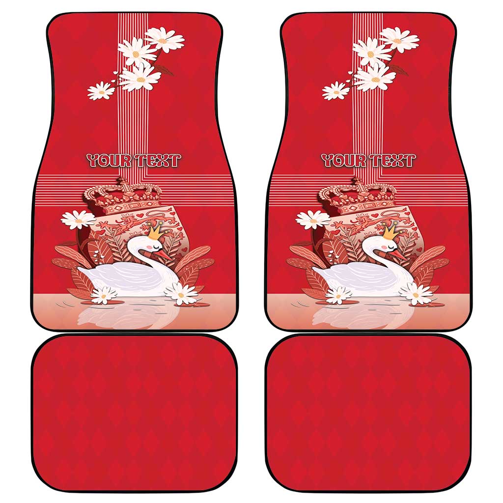 Denmark Car Mats Mute Swan With Symbol - Wonder Print Shop