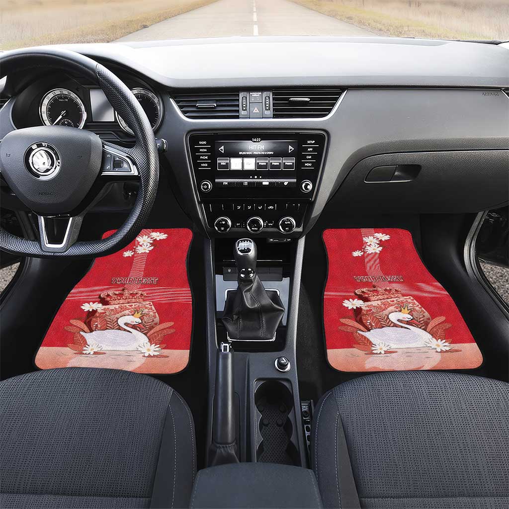 Denmark Car Mats Mute Swan With Symbol - Wonder Print Shop