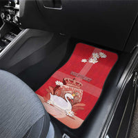 Denmark Car Mats Mute Swan With Symbol - Wonder Print Shop