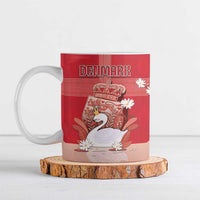 Personalized Denmark Ceramic Mug Mute Swan With Symbol - Wonder Print Shop