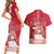 Personalized Denmark Couples Matching Short Sleeve Bodycon Dress and Hawaiian Shirt Mute Swan With Symbol - Wonder Print Shop