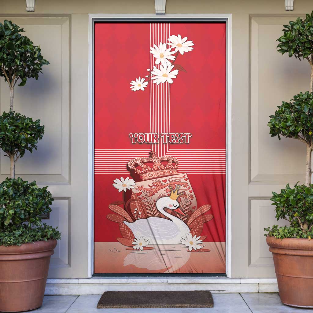Denmark Door Cover Mute Swan With Symbol - Wonder Print Shop