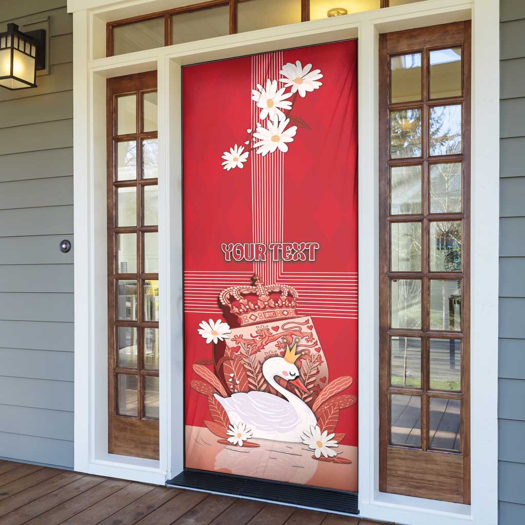 Denmark Door Cover Mute Swan With Symbol - Wonder Print Shop
