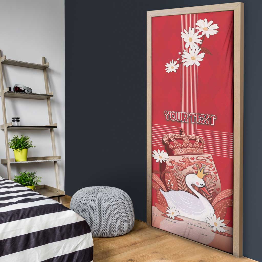 Denmark Door Cover Mute Swan With Symbol - Wonder Print Shop