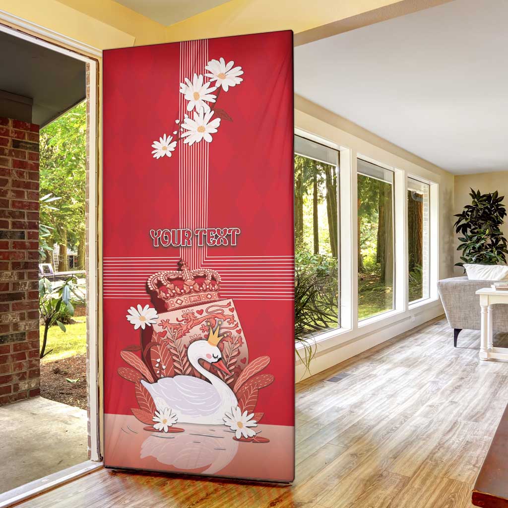 Denmark Door Cover Mute Swan With Symbol - Wonder Print Shop