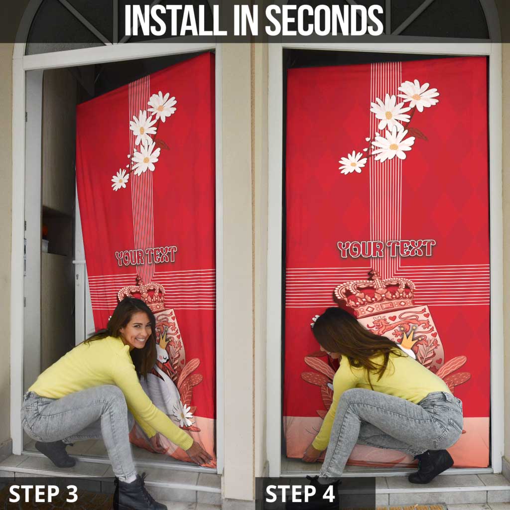 Denmark Door Cover Mute Swan With Symbol - Wonder Print Shop