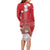 Personalized Denmark Family Matching Long Sleeve Bodycon Dress and Hawaiian Shirt Mute Swan With Symbol - Wonder Print Shop