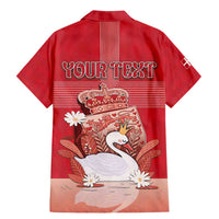 Personalized Denmark Family Matching Mermaid Dress and Hawaiian Shirt Mute Swan With Symbol - Wonder Print Shop