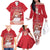 Personalized Denmark Family Matching Off The Shoulder Long Sleeve Dress and Hawaiian Shirt Mute Swan With Symbol - Wonder Print Shop
