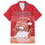 Personalized Denmark Family Matching Off The Shoulder Long Sleeve Dress and Hawaiian Shirt Mute Swan With Symbol - Wonder Print Shop