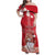 Personalized Denmark Family Matching Off Shoulder Maxi Dress and Hawaiian Shirt Mute Swan With Symbol - Wonder Print Shop