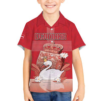 Personalized Denmark Family Matching Puletasi and Hawaiian Shirt Mute Swan With Symbol - Wonder Print Shop