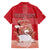 Personalized Denmark Family Matching Short Sleeve Bodycon Dress and Hawaiian Shirt Mute Swan With Symbol - Wonder Print Shop