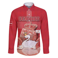 Personalized Denmark Family Matching Short Sleeve Bodycon Dress and Hawaiian Shirt Mute Swan With Symbol - Wonder Print Shop