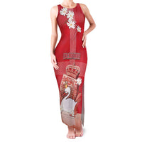 Personalized Denmark Family Matching Tank Maxi Dress and Hawaiian Shirt Mute Swan With Symbol - Wonder Print Shop