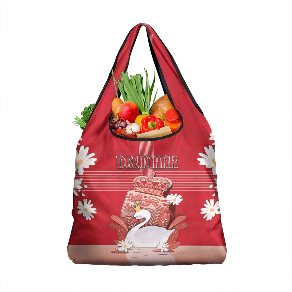 Denmark Grocery Bag Mute Swan With Symbol - Wonder Print Shop