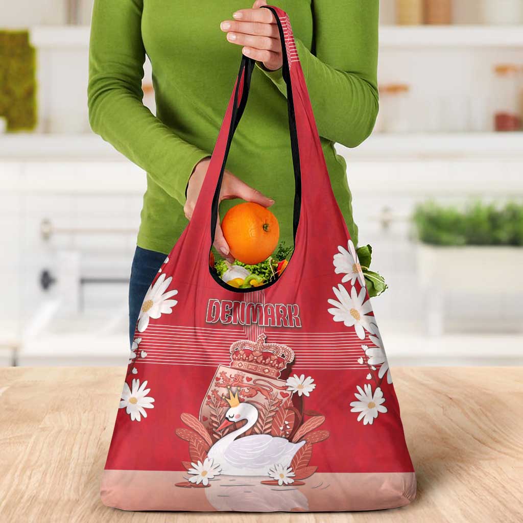 Denmark Grocery Bag Mute Swan With Symbol - Wonder Print Shop
