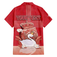 Personalized Denmark Hawaiian Shirt Mute Swan With Symbol - Wonder Print Shop