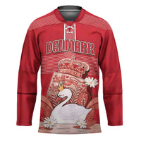 Personalized Denmark Hockey Jersey Mute Swan With Symbol - Wonder Print Shop