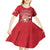 Personalized Denmark Kid Short Sleeve Dress Mute Swan With Symbol - Wonder Print Shop