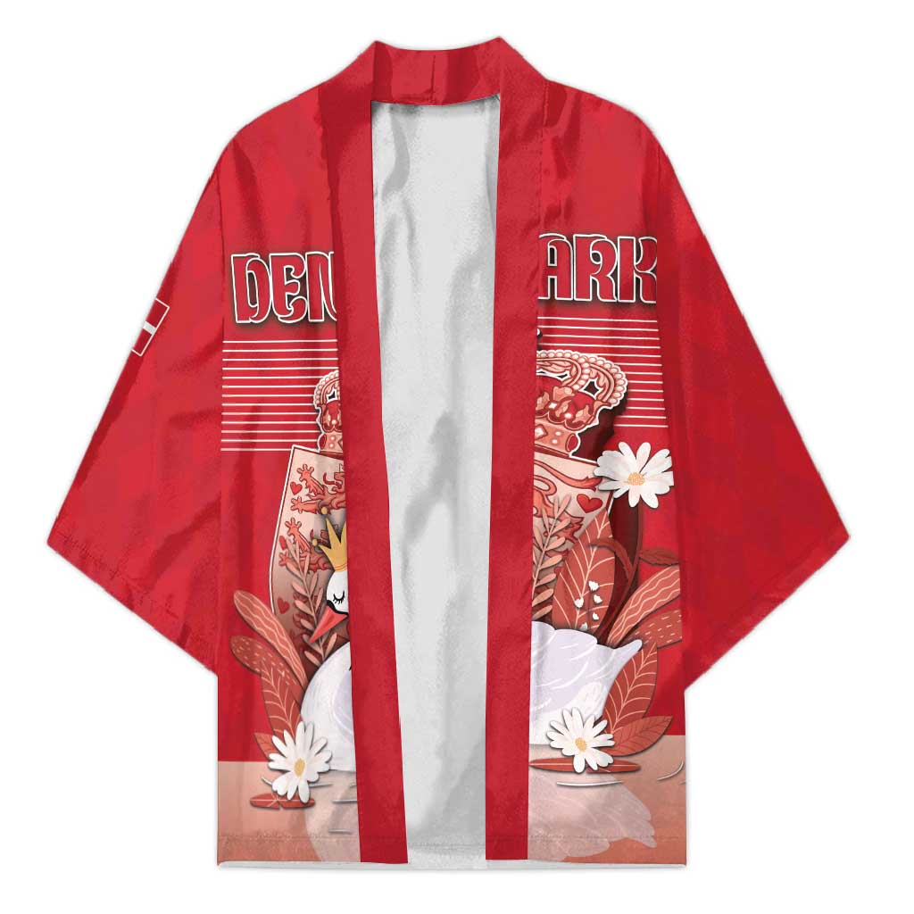 Personalized Denmark Kimono Mute Swan With Symbol - Wonder Print Shop
