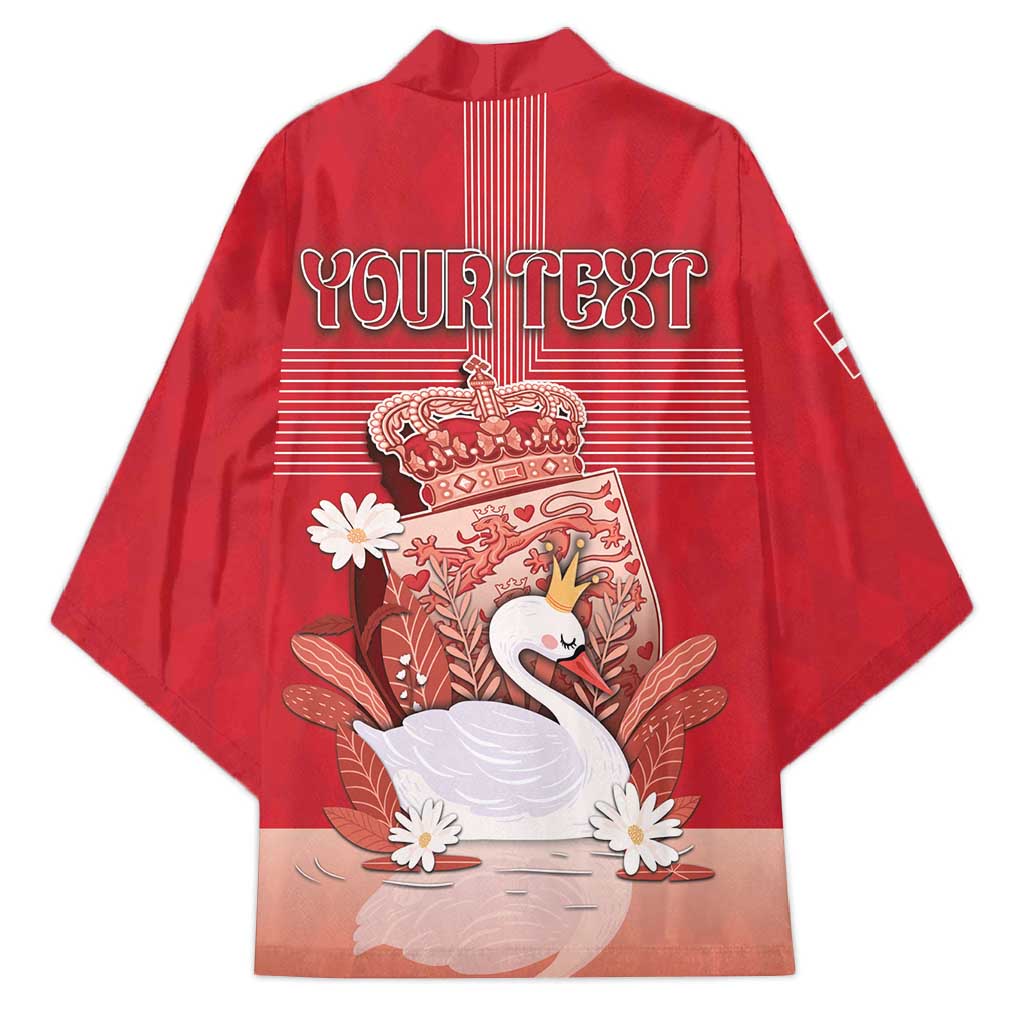 Personalized Denmark Kimono Mute Swan With Symbol - Wonder Print Shop