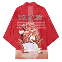 Personalized Denmark Kimono Mute Swan With Symbol - Wonder Print Shop
