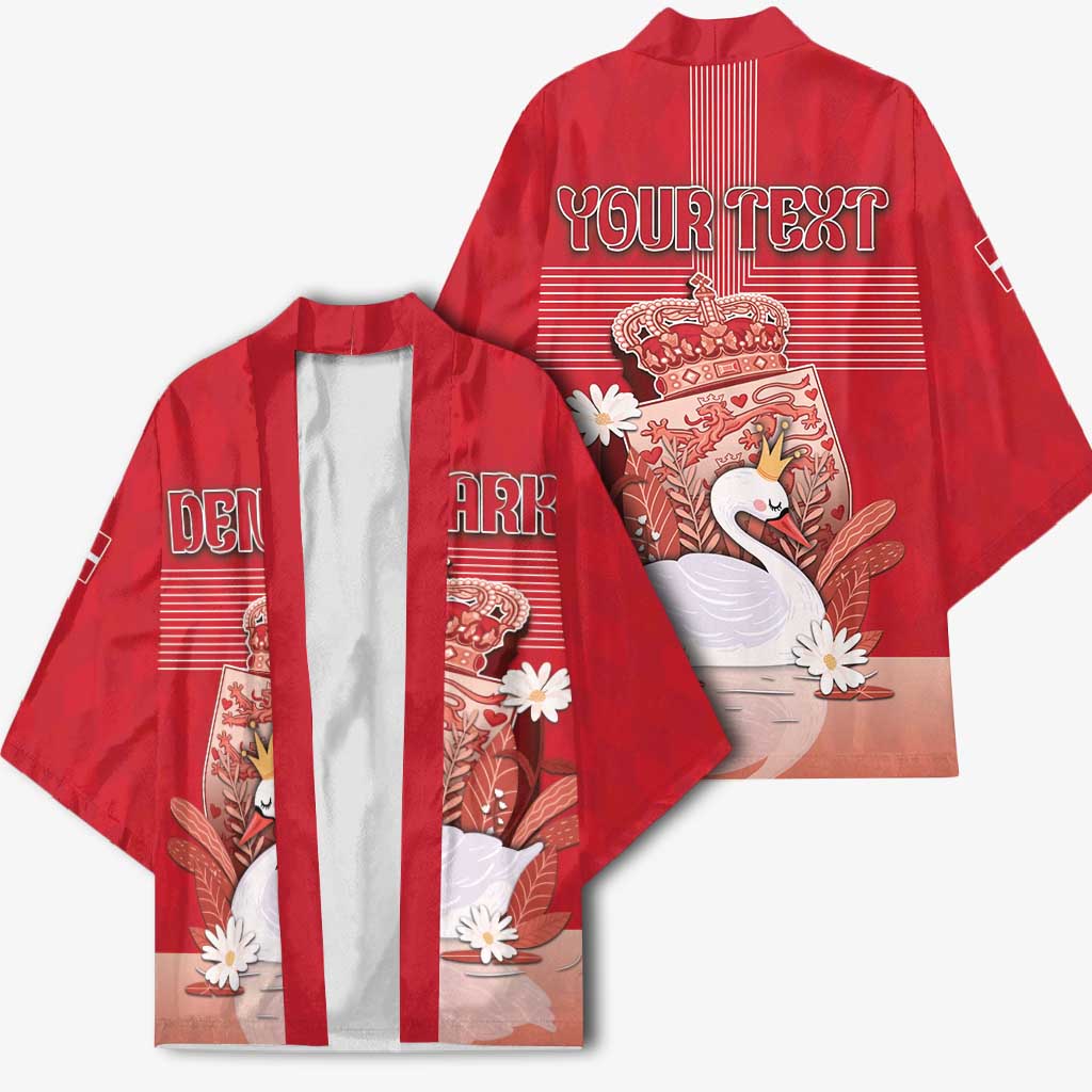 Personalized Denmark Kimono Mute Swan With Symbol - Wonder Print Shop