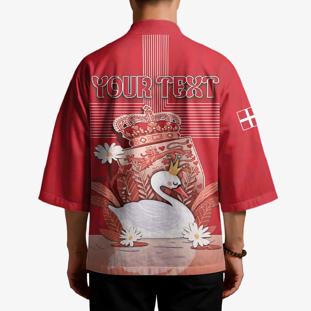 Personalized Denmark Kimono Mute Swan With Symbol - Wonder Print Shop