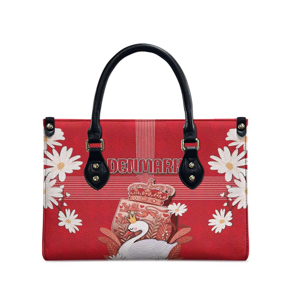 Denmark Leather Bag Mute Swan With Symbol - Wonder Print Shop