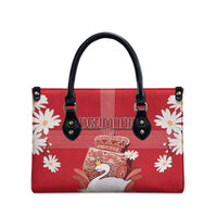 Denmark Leather Bag Mute Swan With Symbol - Wonder Print Shop
