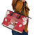 Denmark Leather Tote Bag Mute Swan With Symbol - Wonder Print Shop