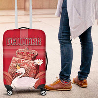 Denmark Luggage Cover Mute Swan With Symbol - Wonder Print Shop