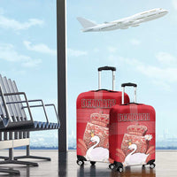 Denmark Luggage Cover Mute Swan With Symbol - Wonder Print Shop