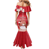 Personalized Denmark Mermaid Dress Mute Swan With Symbol - Wonder Print Shop